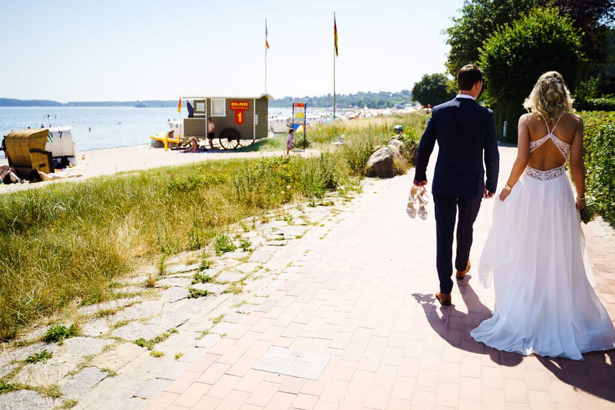 Strand Eckernförde Spaziergang Erinnerungen Hochzeit