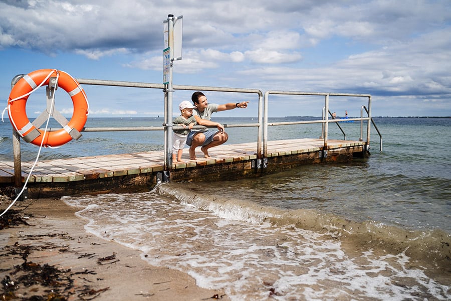 Ostsee Strand Familie Natur